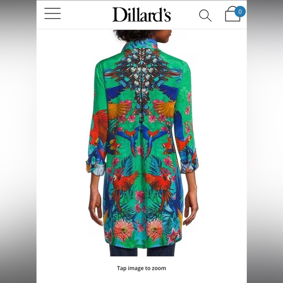 Tropical John Mark Blouse - Picture 2 of 6